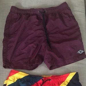 Burgundy/Wine Pacsun Trunks